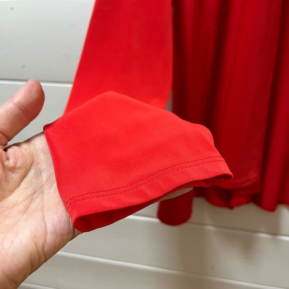 FRANK LYMAN DESIGN Red Open-Front Jacket Size 8 - Picture 4 of 8